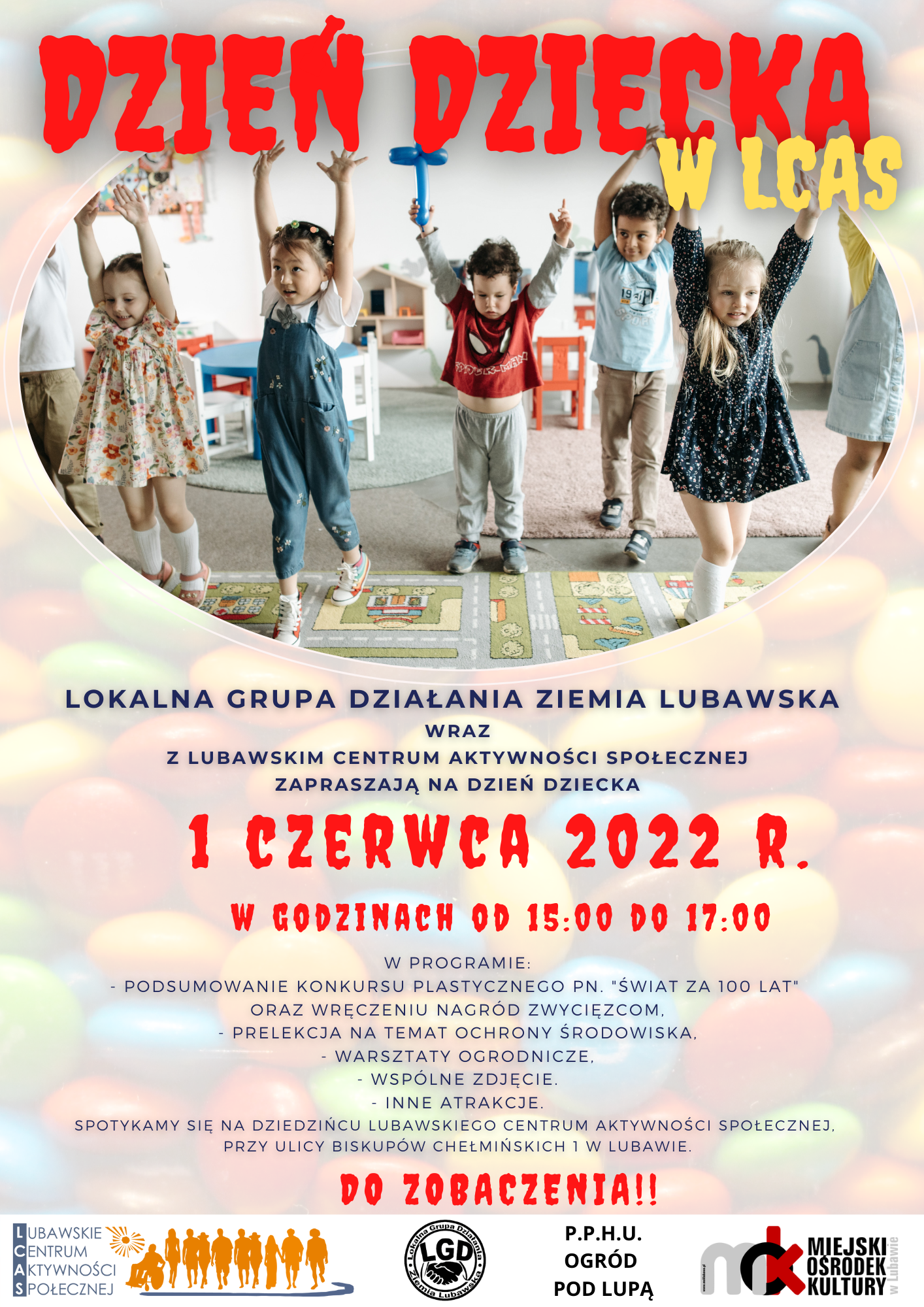 Ilustracja do informacji: Dzień Dziecka w Lubawskim Centrum Aktywności Społecznej